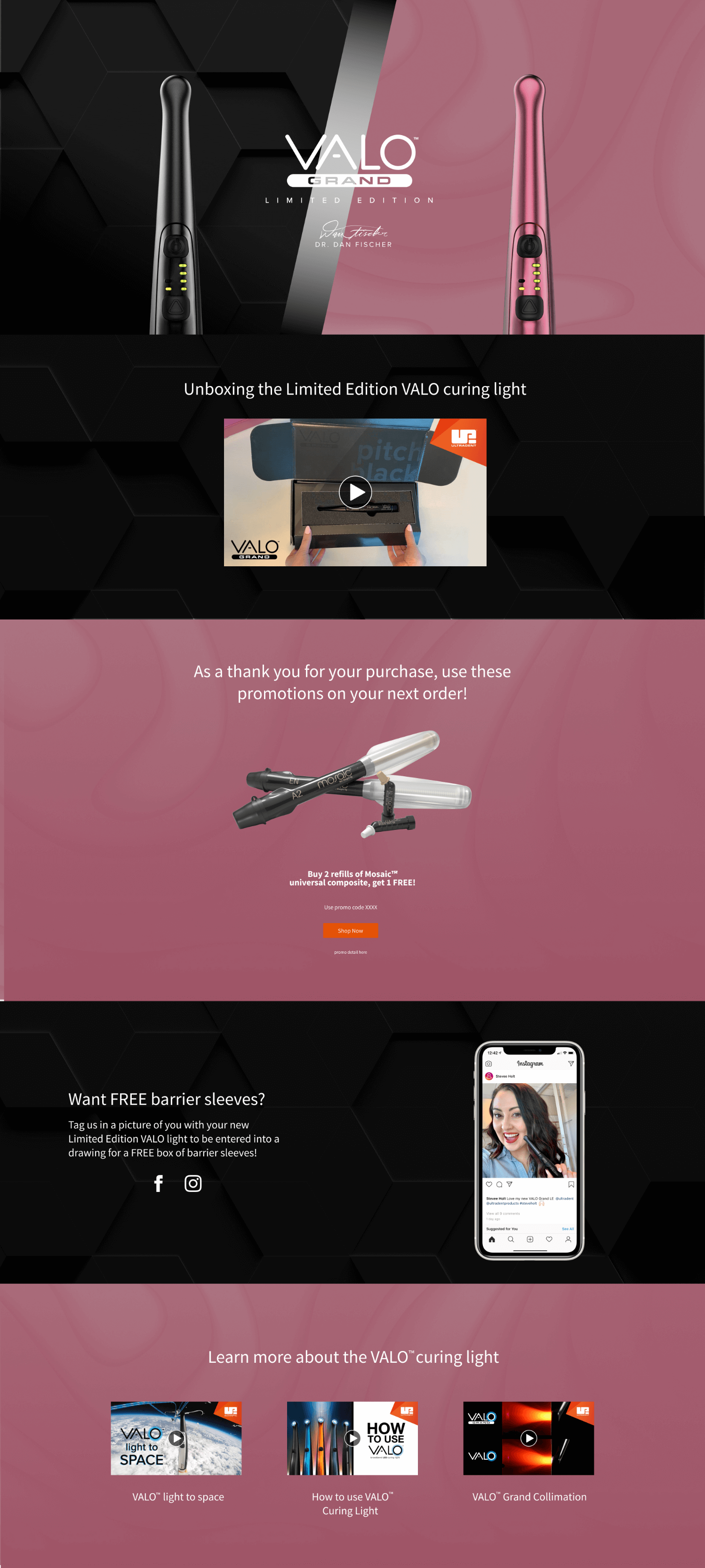 Valo Grand Landing Page